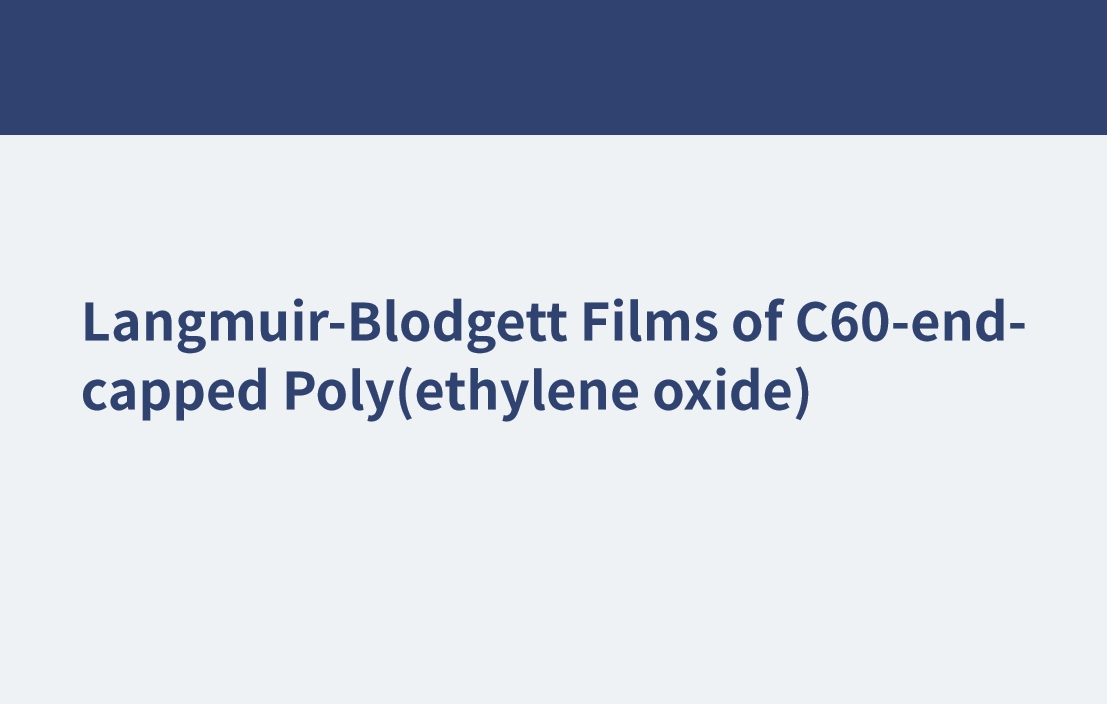 Langmuir-Blodgett-Filme aus Poly(ethylenoxid) mit C60-Endkappen