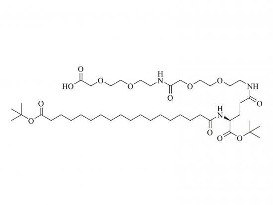 (s) -22- (tert-Butoxycarbonyl) -43,43-dimethyl-10,19,24,41-tetraoxo-3,6,12,15,42-pentaoxa-9,18,23-triazatetratetracontansäure [tbuo -ste-glu (aeea-aeea-oh) -otbu] cas: 1118767-16-0 