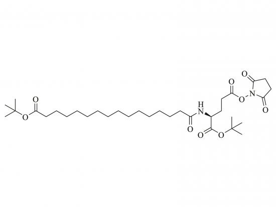 1- (tert-Butyl) 5- (2,5-dioxopyrolidin-1-yl) (16- (tert-butoxy) -16-oxohexadecanoyl) -l-glutamat [l-tbuo-pal-glu (osu) -otbu ]] 