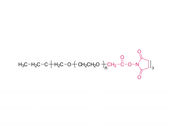 3-armiger Poly (ethylenglykol) succinimidylcarboxymethylester 