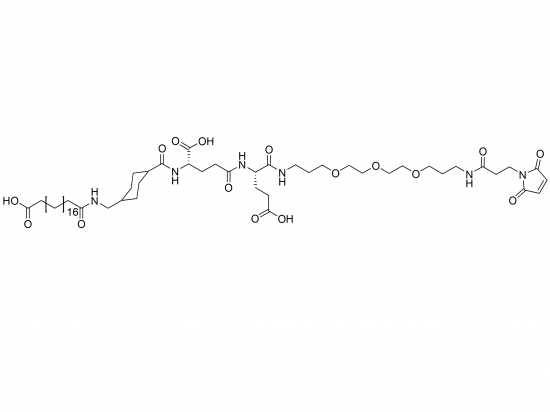 C20-Disäure-Trx-γGlu-Glu-PEG3-Ethylmaleimidx [HO-Ste-CYH-Glu (OH) -Glu (OH) -AEEEEA-Mal]  