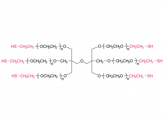 6-armiges Poly (ethylenglykol) thiol (dp) 