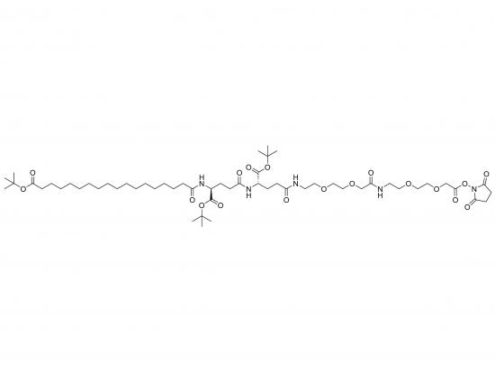 tBuO-Ste-Glu(OtBu)-Glu(AEEA-AEEA-OSu)-OtBu