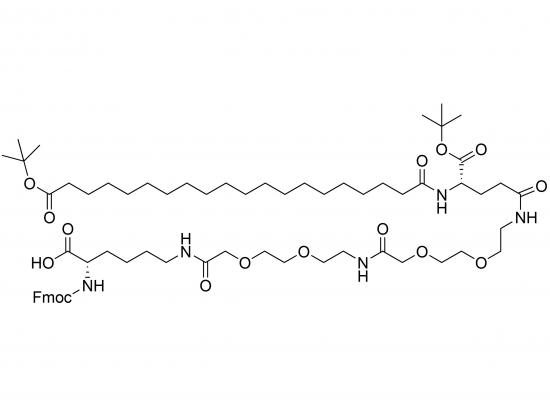 Fmoc-Lys(tBuO-Ara-Glu(AEEA-AEEA)-OtBu)-OH