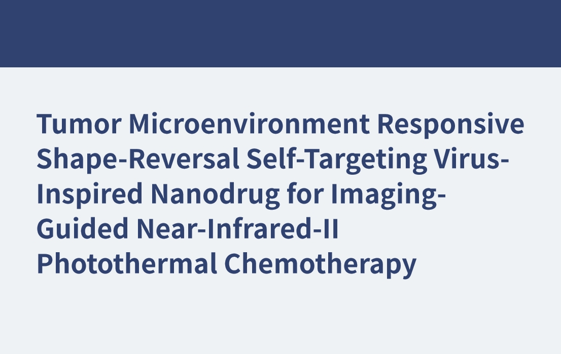 Auf die Tumormikroumgebung reagierendes, selbstzielendes, virusinspiriertes Nanoarzneimittel mit Formumkehr für die bildgebungsgesteuerte photothermische Nahinfrarot-II-Chemotherapie
    