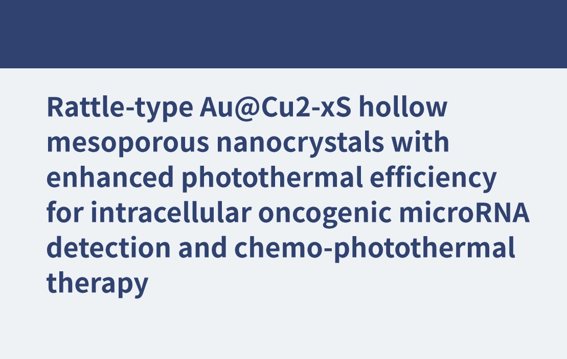Hohle mesoporöse Au@Cu2-xS-Nanokristalle vom Rattle-Typ mit verbesserter photothermischer Effizienz für den intrazellulären onkogenen microRNA-Nachweis und die chemophotothermische Therapie