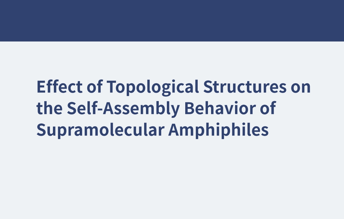 Einfluss topologischer Strukturen auf das Selbstassemblierungsverhalten supramolekularer Amphiphile