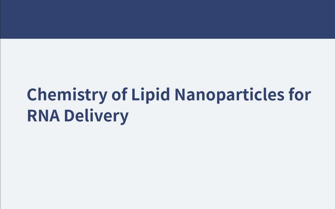 Chemie von Lipid-Nanopartikeln für die RNA-Abgabe